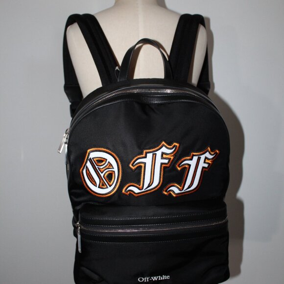 NEW Off White Logo Applique Backpack UNISEX - Picture 5 of 9